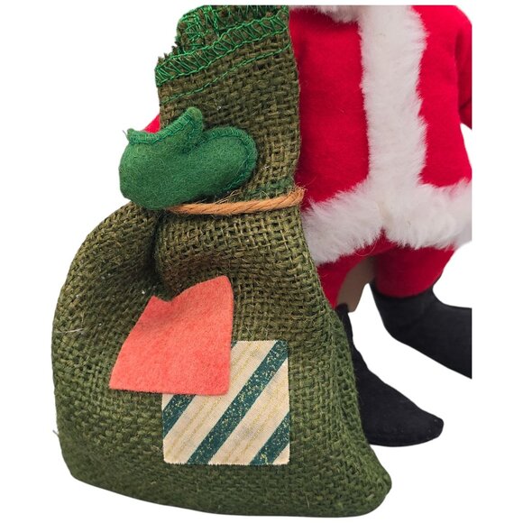 Annalee Dolls 7" Santa Cloth Figure With Gift Bag Sack Vintage 1999 w/ Tags - Picture 3 of 10